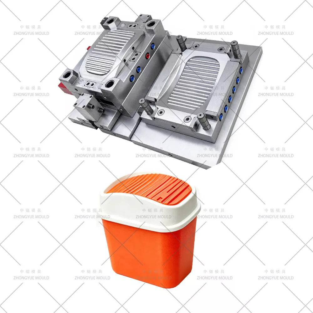 Moule de couvercle de poubelle de bureau en plastique