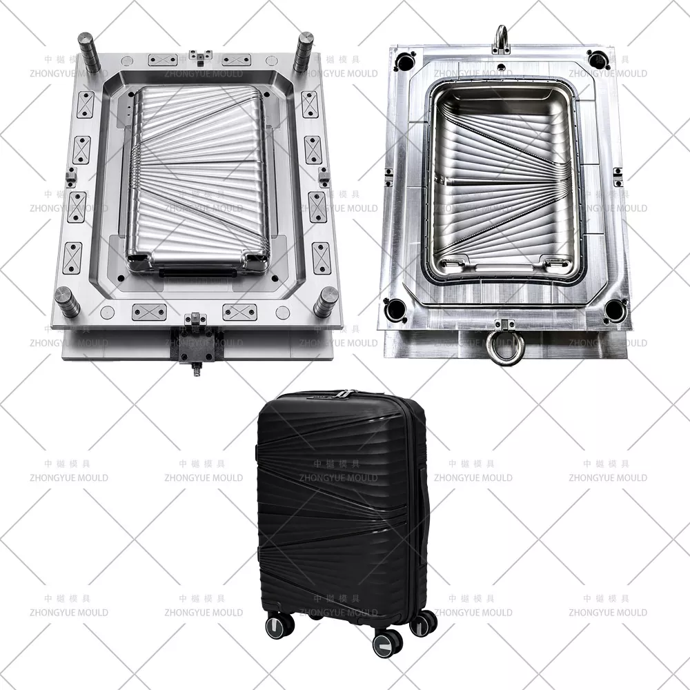 Moule de valise à bagages par injection plastique