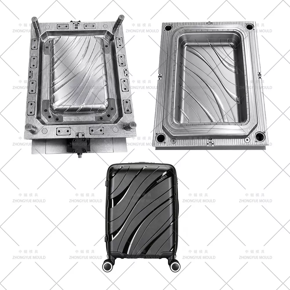 Moule de coque de bagage par injection plastique