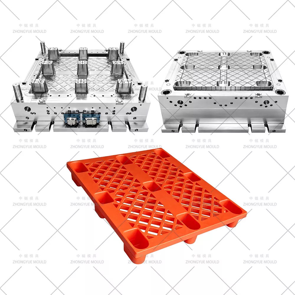 Moule de palette emboîtable en plastique