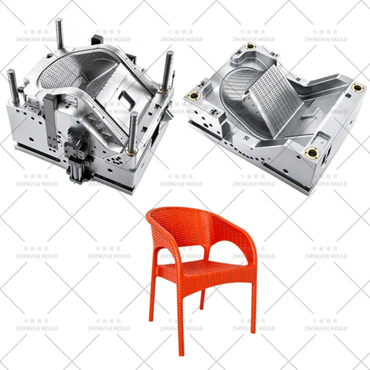 Rotin en plastique avec moule de fauteuil