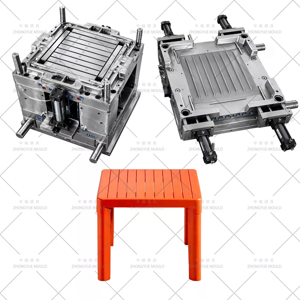 Moule de table basse carrée en plastique
